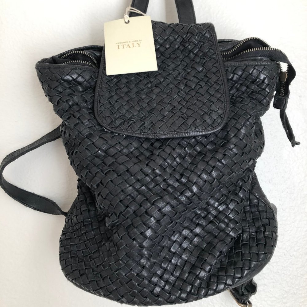 Costanza Rota Italian Leather Backpack Purse